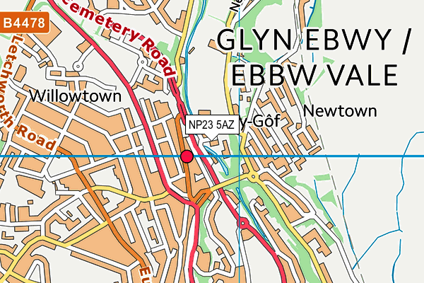 NP23 5AZ map - OS VectorMap District (Ordnance Survey) NP23 5AZ map - OS VectorMap District (Ordnance Survey)