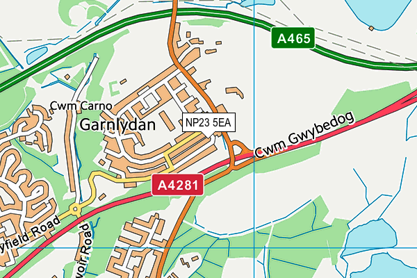 NP23 5EA map - OS VectorMap District (Ordnance Survey) NP23 5EA map - OS VectorMap District (Ordnance Survey)