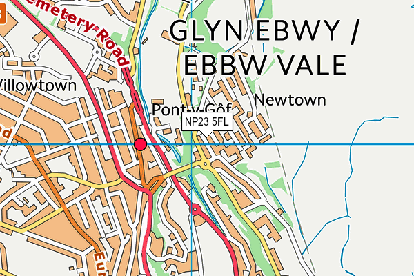NP23 5FL map - OS VectorMap District (Ordnance Survey) NP23 5FL map - OS VectorMap District (Ordnance Survey)