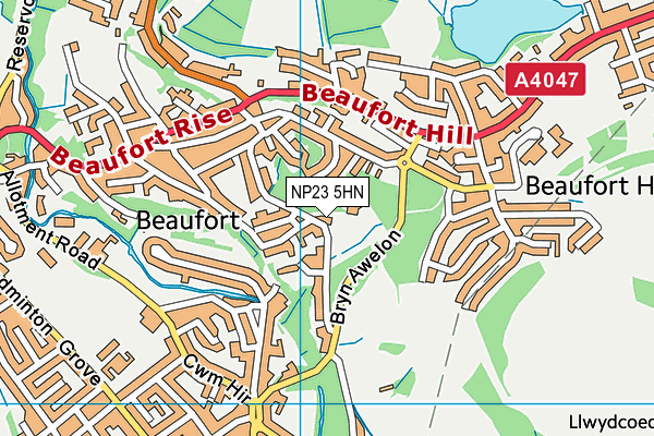 NP23 5HN map - OS VectorMap District (Ordnance Survey) NP23 5HN map - OS VectorMap District (Ordnance Survey)
