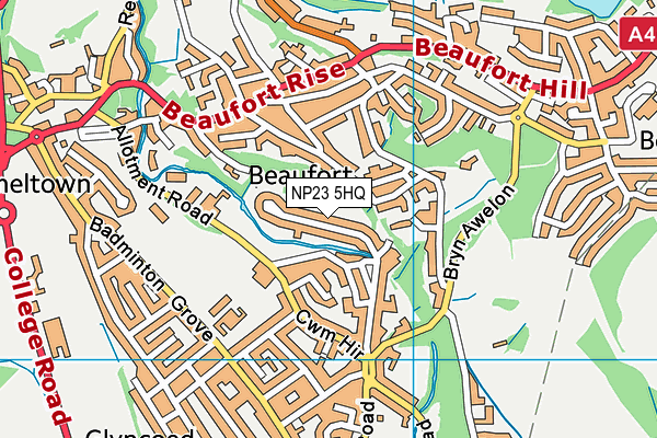 NP23 5HQ map - OS VectorMap District (Ordnance Survey)