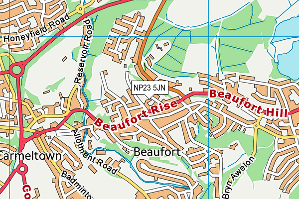 NP23 5JN map - OS VectorMap District (Ordnance Survey) NP23 5JN map - OS VectorMap District (Ordnance Survey)