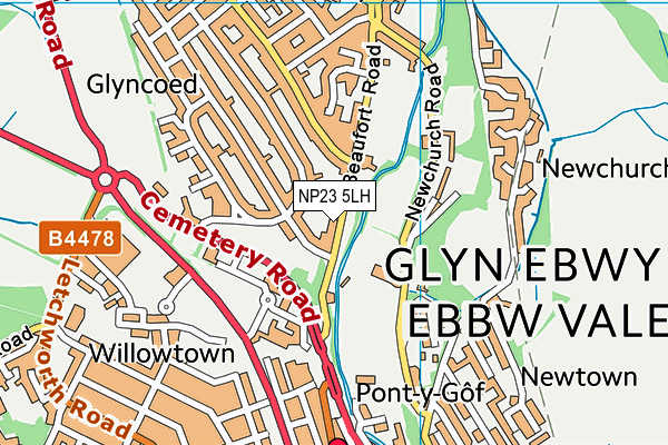 NP23 5LH map - OS VectorMap District (Ordnance Survey) NP23 5LH map - OS VectorMap District (Ordnance Survey)