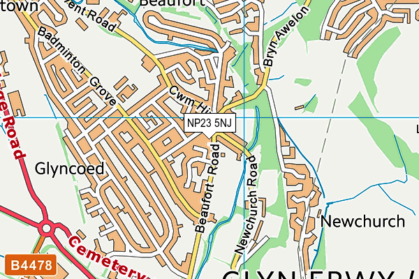 NP23 5NJ map - OS VectorMap District (Ordnance Survey) NP23 5NJ map - OS VectorMap District (Ordnance Survey)