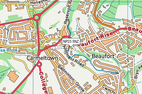 NP23 5NZ map - OS VectorMap District (Ordnance Survey) NP23 5NZ map - OS VectorMap District (Ordnance Survey)