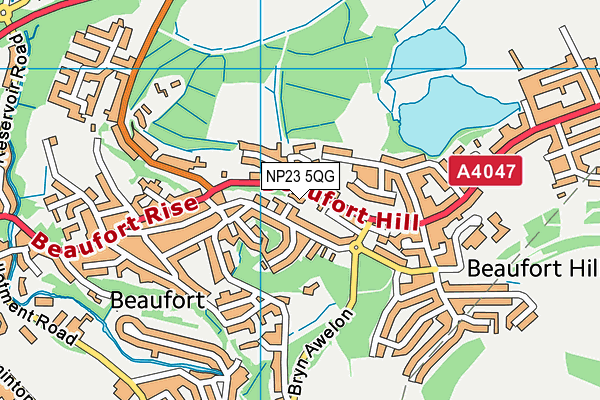 NP23 5QG map - OS VectorMap District (Ordnance Survey)