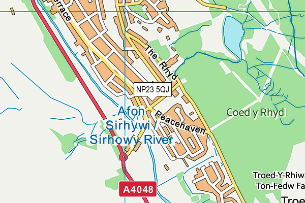NP23 5QJ map - OS VectorMap District (Ordnance Survey) NP23 5QJ map - OS VectorMap District (Ordnance Survey)