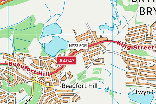 NP23 5QR map - OS VectorMap District (Ordnance Survey) NP23 5QR map - OS VectorMap District (Ordnance Survey)