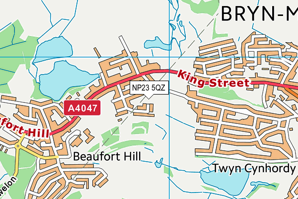 NP23 5QZ map - OS VectorMap District (Ordnance Survey) NP23 5QZ map - OS VectorMap District (Ordnance Survey)