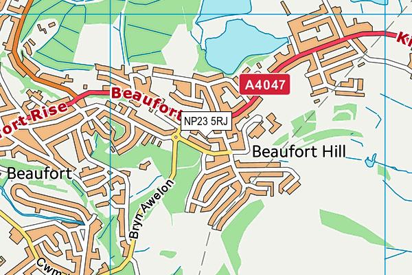 NP23 5RJ map - OS VectorMap District (Ordnance Survey)