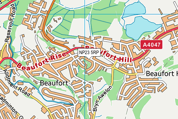 NP23 5RP map - OS VectorMap District (Ordnance Survey) NP23 5RP map - OS VectorMap District (Ordnance Survey)