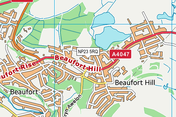 NP23 5RQ map - OS VectorMap District (Ordnance Survey)