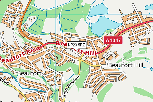 NP23 5RZ map - OS VectorMap District (Ordnance Survey) NP23 5RZ map - OS VectorMap District (Ordnance Survey)