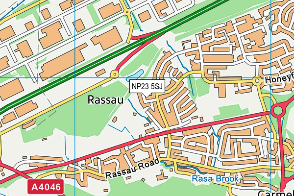 NP23 5SJ map - OS VectorMap District (Ordnance Survey) NP23 5SJ map - OS VectorMap District (Ordnance Survey)