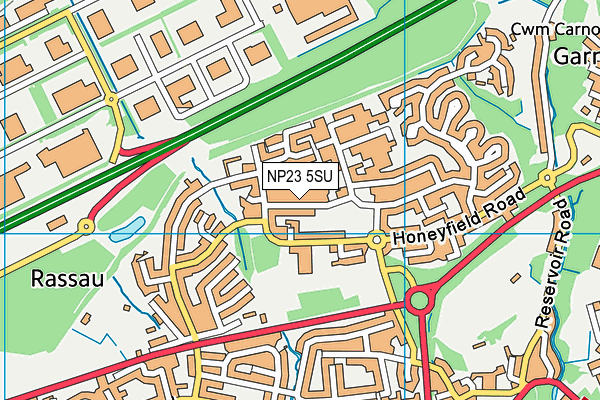 NP23 5SU map - OS VectorMap District (Ordnance Survey) NP23 5SU map - OS VectorMap District (Ordnance Survey)