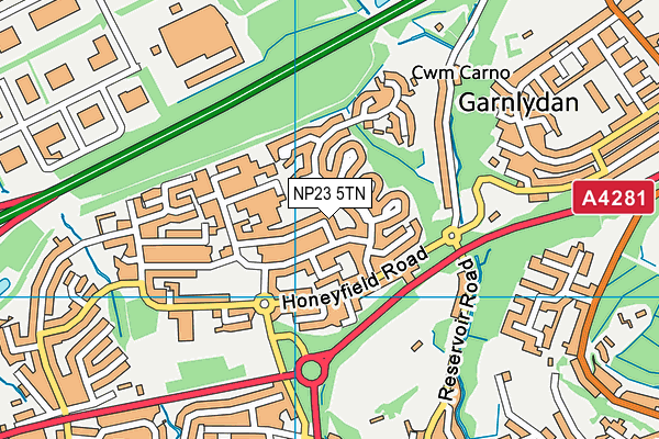 NP23 5TN map - OS VectorMap District (Ordnance Survey) NP23 5TN map - OS VectorMap District (Ordnance Survey)