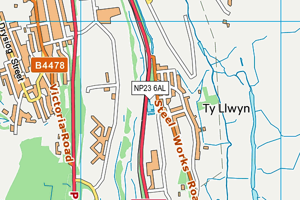 NP23 6AL map - OS VectorMap District (Ordnance Survey) NP23 6AL map - OS VectorMap District (Ordnance Survey)