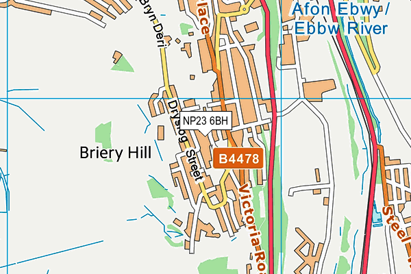 NP23 6BH map - OS VectorMap District (Ordnance Survey) NP23 6BH map - OS VectorMap District (Ordnance Survey)