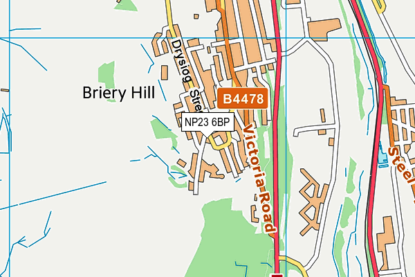NP23 6BP map - OS VectorMap District (Ordnance Survey) NP23 6BP map - OS VectorMap District (Ordnance Survey)