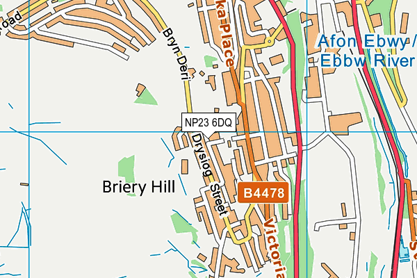 NP23 6DQ map - OS VectorMap District (Ordnance Survey)