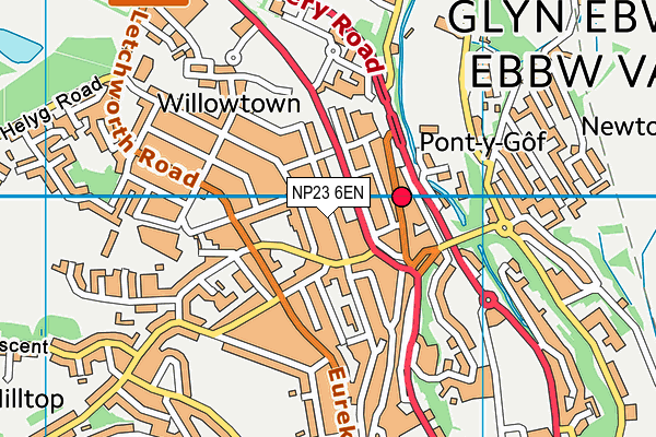 NP23 6EN map - OS VectorMap District (Ordnance Survey)
