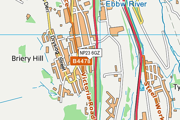 NP23 6GZ map - OS VectorMap District (Ordnance Survey) NP23 6GZ map - OS VectorMap District (Ordnance Survey)