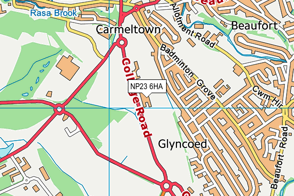 NP23 6HA map - OS VectorMap District (Ordnance Survey)