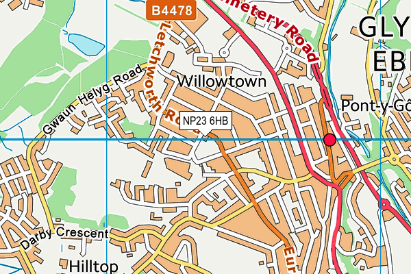 NP23 6HB map - OS VectorMap District (Ordnance Survey) NP23 6HB map - OS VectorMap District (Ordnance Survey)