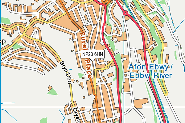 NP23 6HN map - OS VectorMap District (Ordnance Survey)