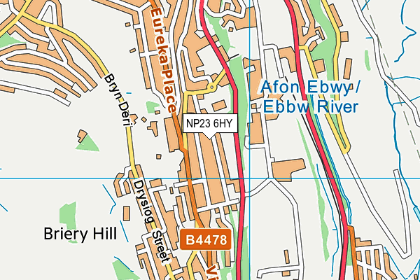 NP23 6HY map - OS VectorMap District (Ordnance Survey) NP23 6HY map - OS VectorMap District (Ordnance Survey)