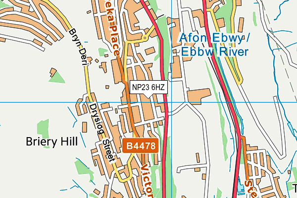 NP23 6HZ map - OS VectorMap District (Ordnance Survey)