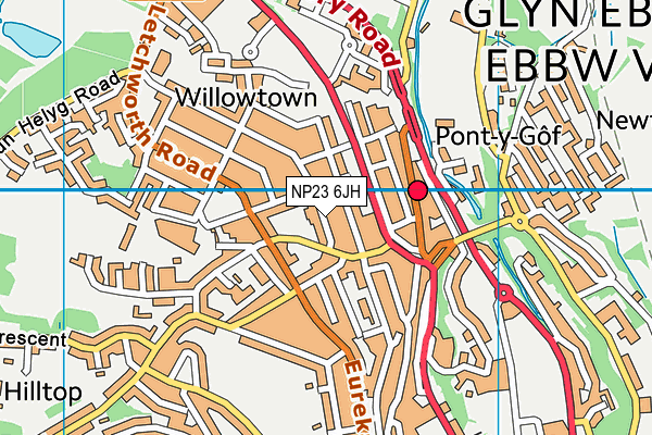 NP23 6JH map - OS VectorMap District (Ordnance Survey) NP23 6JH map - OS VectorMap District (Ordnance Survey)