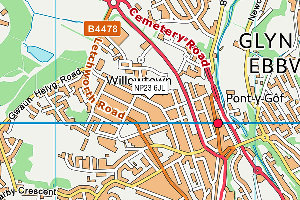 NP23 6JL map - OS VectorMap District (Ordnance Survey) NP23 6JL map - OS VectorMap District (Ordnance Survey)