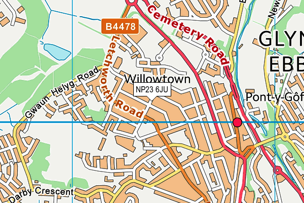NP23 6JU map - OS VectorMap District (Ordnance Survey) NP23 6JU map - OS VectorMap District (Ordnance Survey)