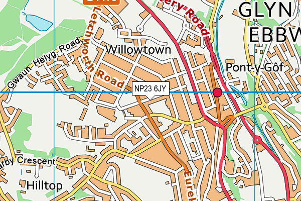 NP23 6JY map - OS VectorMap District (Ordnance Survey)