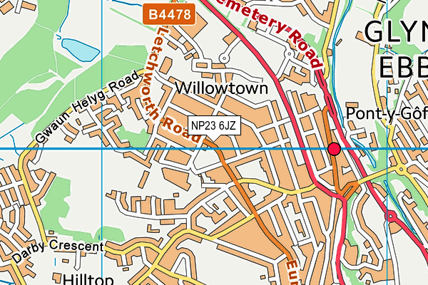 NP23 6JZ map - OS VectorMap District (Ordnance Survey) NP23 6JZ map - OS VectorMap District (Ordnance Survey)