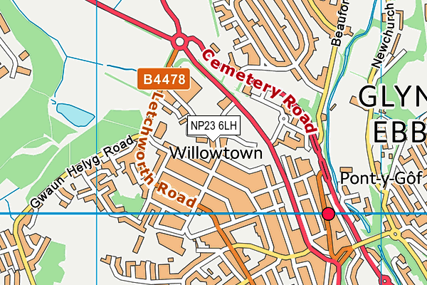NP23 6LH map - OS VectorMap District (Ordnance Survey)