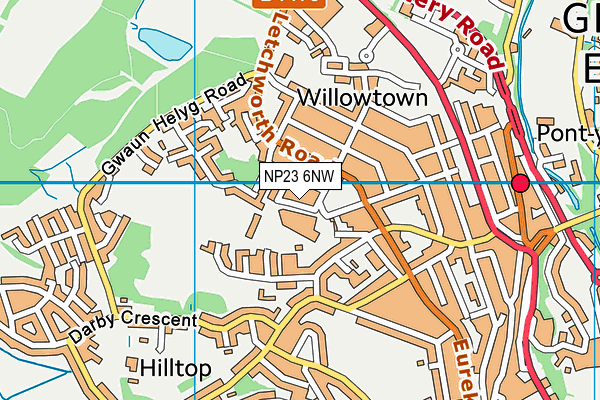 NP23 6NW map - OS VectorMap District (Ordnance Survey) NP23 6NW map - OS VectorMap District (Ordnance Survey)