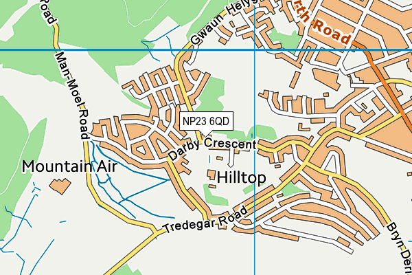 NP23 6QD map - OS VectorMap District (Ordnance Survey) NP23 6QD map - OS VectorMap District (Ordnance Survey)