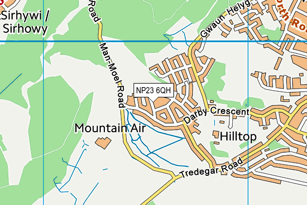 NP23 6QH map - OS VectorMap District (Ordnance Survey) NP23 6QH map - OS VectorMap District (Ordnance Survey)