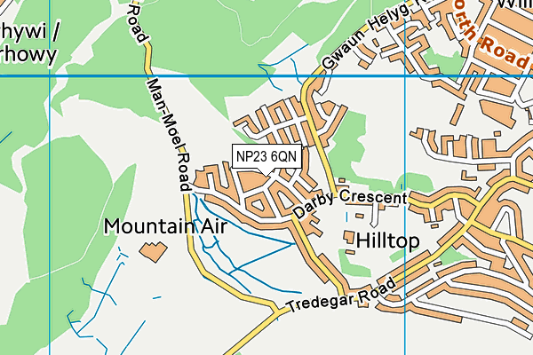NP23 6QN map - OS VectorMap District (Ordnance Survey)
