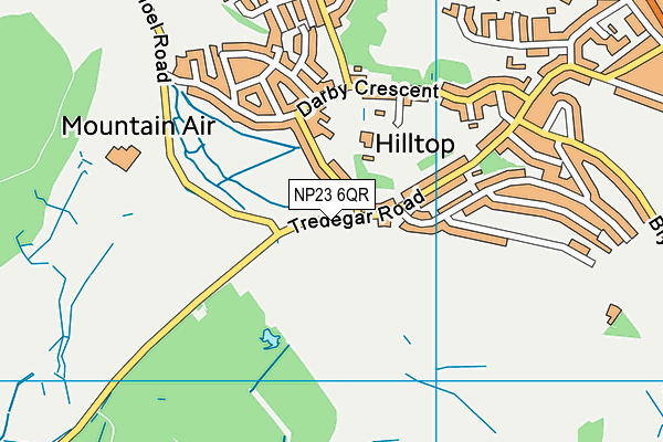NP23 6QR map - OS VectorMap District (Ordnance Survey) NP23 6QR map - OS VectorMap District (Ordnance Survey)