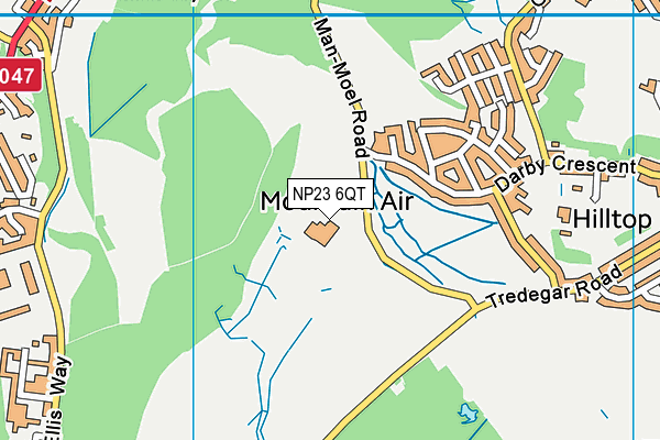 NP23 6QT map - OS VectorMap District (Ordnance Survey) NP23 6QT map - OS VectorMap District (Ordnance Survey)