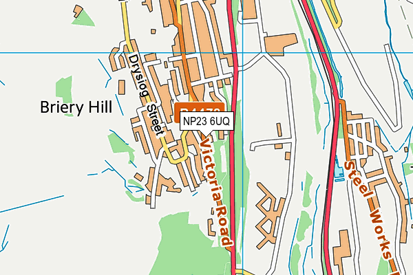 NP23 6UQ map - OS VectorMap District (Ordnance Survey) NP23 6UQ map - OS VectorMap District (Ordnance Survey)