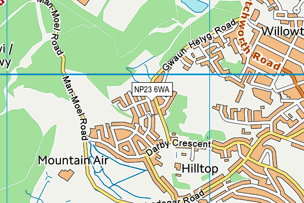 NP23 6WA map - OS VectorMap District (Ordnance Survey) NP23 6WA map - OS VectorMap District (Ordnance Survey)