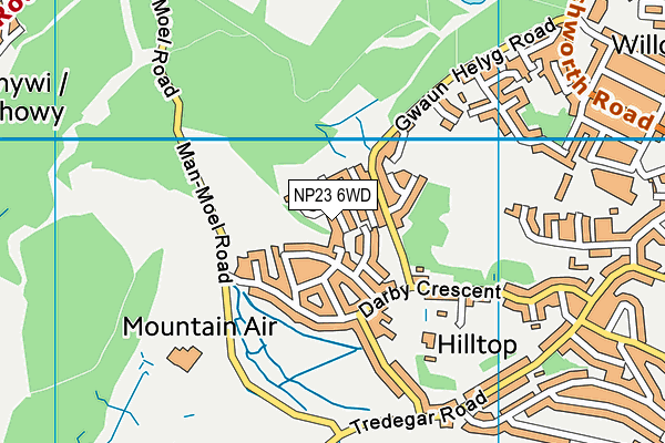 NP23 6WD map - OS VectorMap District (Ordnance Survey) NP23 6WD map - OS VectorMap District (Ordnance Survey)