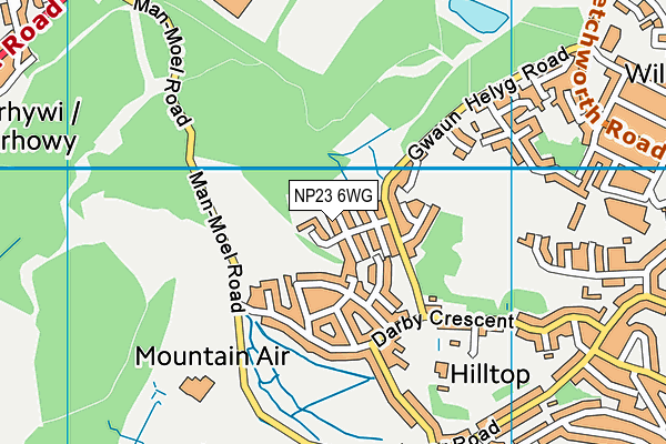 NP23 6WG map - OS VectorMap District (Ordnance Survey) NP23 6WG map - OS VectorMap District (Ordnance Survey)