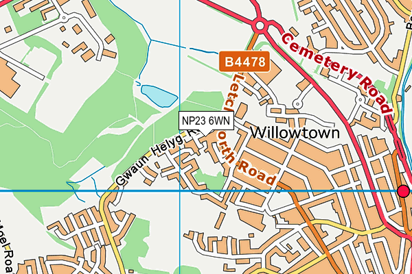 NP23 6WN map - OS VectorMap District (Ordnance Survey) NP23 6WN map - OS VectorMap District (Ordnance Survey)