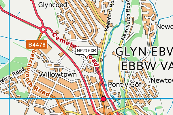 NP23 6XR map - OS VectorMap District (Ordnance Survey) NP23 6XR map - OS VectorMap District (Ordnance Survey)