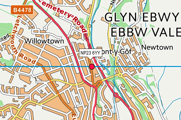 NP23 6YY map - OS VectorMap District (Ordnance Survey) NP23 6YY map - OS VectorMap District (Ordnance Survey)